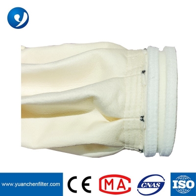 PE Polyester Pleated Filter Bag With Folding In Dust Collector
