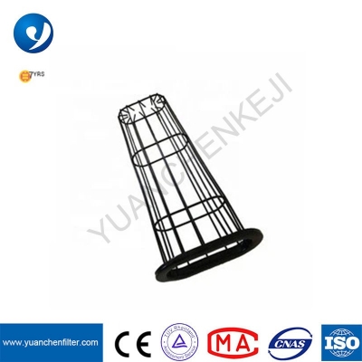 Metal Venturi Stainless Steel or Silicon Cement Filter Bag Support Cage For Filter Bag