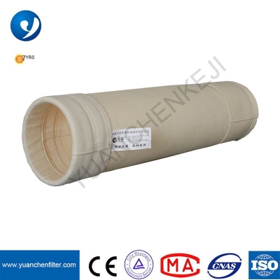 Acrylic filter bag to Singeing calendaring plain Heat Set filter bag and round type filter bag with Snap Band