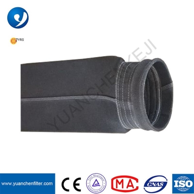 Glassfiber Woven Fabric with PTFE Felt Top and Bottom Cuff Fiberglass Filter Bag for Dust Collection in Waste Incinerator
