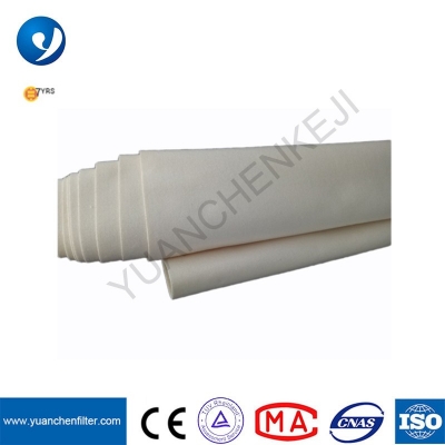 Polyester PPS PTFE Nonwoven Needle Punched Felt For Dust Collector Filter Bag